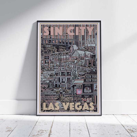 Las Vegas Poster The Strip, Nevada Travel Poster by Alecse