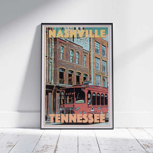 Affiche de Nashville Tennessee | Impression murale de la galerie américaine de Nashville
