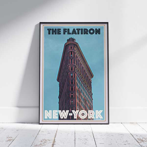 New York Poster of the Flatiron building by Alecse