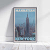 Affiche Manhattan New-York | Imprimé classique de la ville de New York