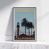San Diego Poster Lighthouse | California Travel Poster by Alecse