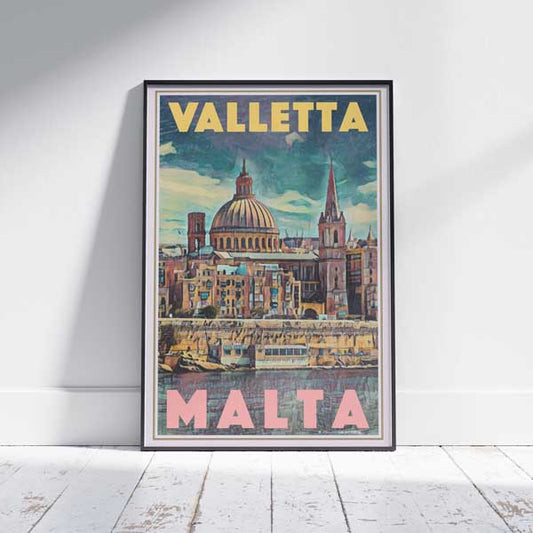 Malta poster Valletta by Alecse