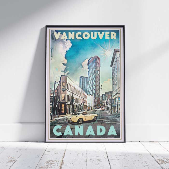 Vancouver Poster Street, Canada Gallery Wall Print by Alecse