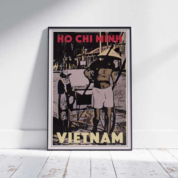 Affiche Ho Chi Minh | VIETNAM Affiche de voyage vintage Indochine