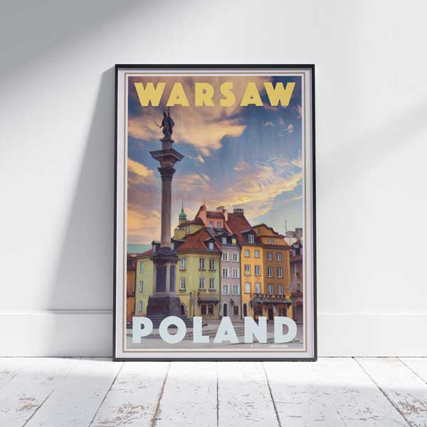 Warsaw Poster Poland | Classic Warsaw Print by Alecse