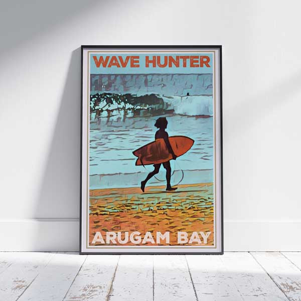 Sri Lanka poster Tili Wave Hunter | Sri Lanka Classic Surf Poster by Alecse