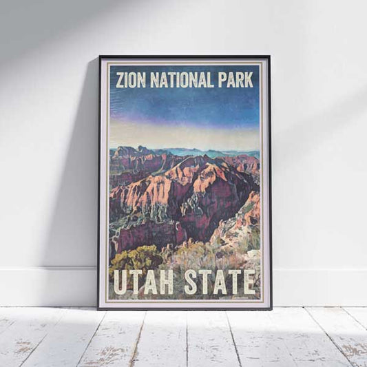 Zion National Park Poster | US Gallery Wall Print of Utah by Alecse