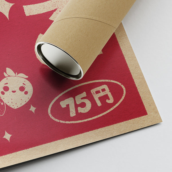 Strawberry Ice Cream Poster