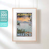 AFFICHE DE COUCHER DE SOLEIL D'ACAPULCO | Édition Limitée | Conception originale par Alecse™ | Série d'affiches de voyage vintage