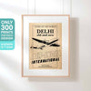Affiche de Delhi en édition limitée Air India | Imprimé indien classique | 300ex