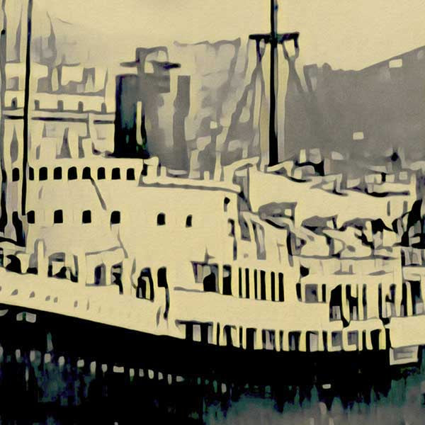 Details of the Corsica poster of Ajaccio