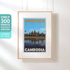 ANGKOR CAMBODIA POSTER | Limited Edition | Original Design by Alecse™ | Vintage Travel Poster Series