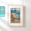 ANTIBES COTE D'AZUR POSTER | Limited Edition | Original Design by Alecse™ | Vintage Travel Poster Series