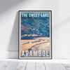 AFFICHE ARAMBOL SWEET LAKE encadrée | Édition Limitée | Conception originale par Alecse™ | Série d'affiches de voyage vintage
