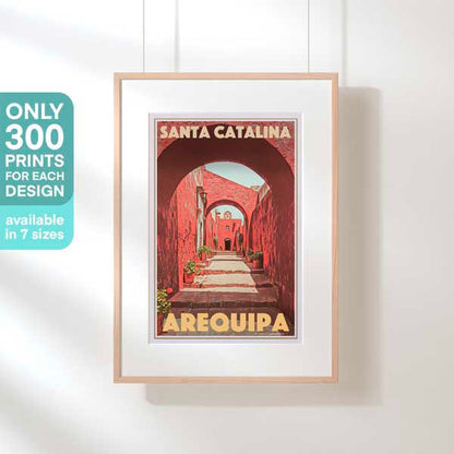SANTA CATALINA AREQUIPA POSTER | Limited Edition | Original Design by Alecse™ | Vintage Travel Poster Series