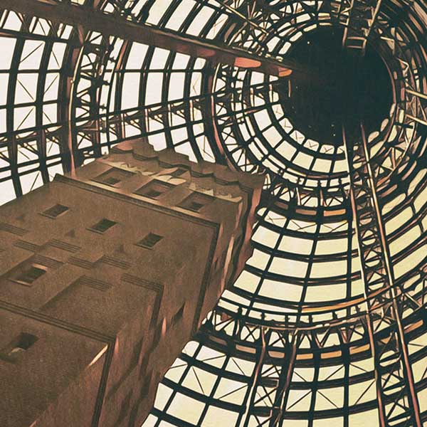 Details of the Melbourne Poster Coop's Shot Tower