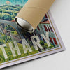 Our posters are printed on museum quality EMA paper with matte finish and shipped in carton tubes for maximum protection