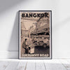 AFFICHE BANGKOK SUKHUMVIT encadrée | Édition Limitée | Conception originale par Alecse™ | Série d'affiches de voyage vintage