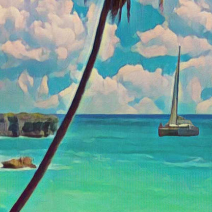 Details of the poster / Close-up view | Please note that all our Art Prints have an half tone render to mimic the old posters printing process where colors were rendered by the juxtaposition of dots of different colors and sizes | Those art prints are not photos and are not supposed to be crisp | All blurs and vintage effects are intended by the artist