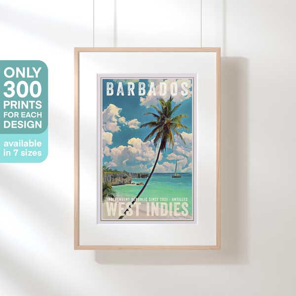 Barbados poster created by Alecse™ to commemorate the transition of the island into a republic on November 30th 2021 | Limited Edition 300ex
