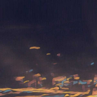 Details of the sky in the Los Angeles Poster Sunset Plane | California Travel Poster by Alecse