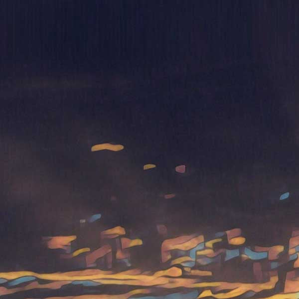 Details of the sky in the Los Angeles Poster Sunset Plane | California Travel Poster by Alecse