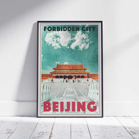 Beijing Forbidden City poster by Alecse, showcasing the historic Chinese palace in a limited edition print