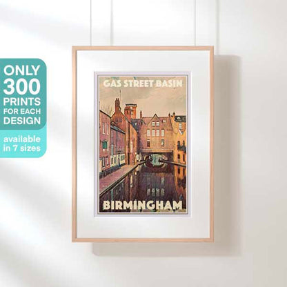 BIRMINGHAM GAS ST BASIN POSTER | Limited Edition | Original Design by Alecse™ | Vintage Travel Poster Series