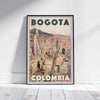 Framed BOGOTA COLOMBIA POSTER | Limited Edition | Original Design by Alecse™ | Vintage Travel Poster Series