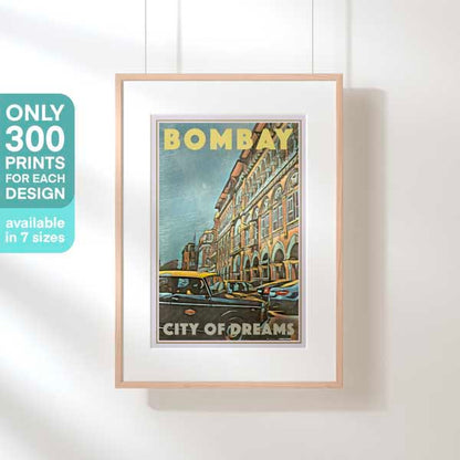 BOMBAY CITY OF DREAMS POSTER | Limited Edition | Original Design by Alecse™ | Vintage Travel Poster Series