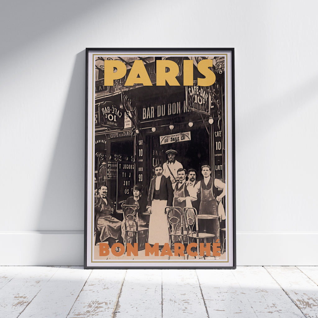 PARIS POSTER BON MARCHE | Paris Vintage Gallery Wall Print by Alecse