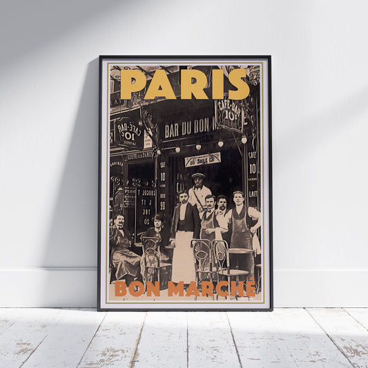 AFFICHE PARIS BON MARCHE | Affiche murale Paris Vintage Gallery par Alecse