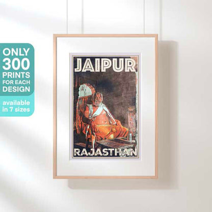 BRAHMAN JAIPUR 2 POSTER | Limited Edition | Original Design by Alecse™ | Vintage Travel Poster Series
