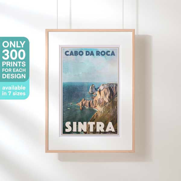 CABO DA ROCA SINTRA POSTER | Limited Edition | Original Design by Alecse™ | Vintage Travel Poster Series