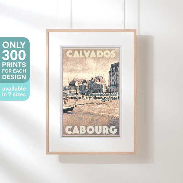 AFFICHE CABOURG CALVADOS | Édition Limitée | Conception originale par Alecse™ | Série d'affiches de voyage vintage