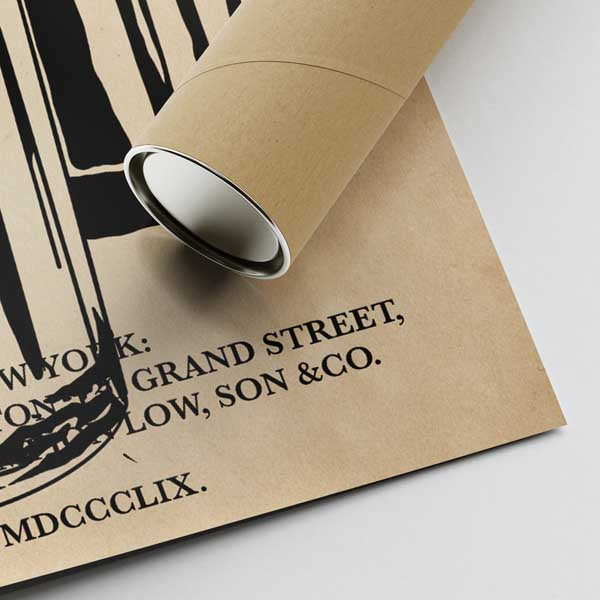 Our posters are printed on museum quality EMA paper with matte finish and shipped in carton tubes for maximum protection