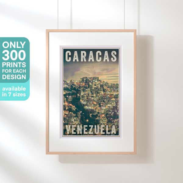Caracas Venezuela AFFICHE | Édition Limitée | Conception originale par Alecse™ | Série d'affiches de voyage vintage