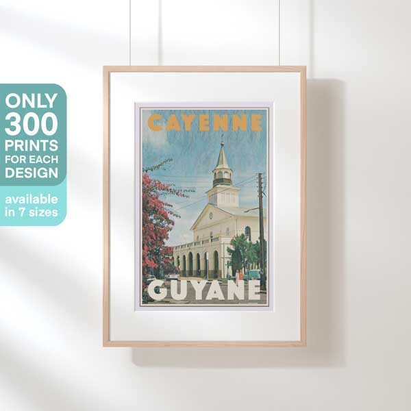 ST SAUVEUR CAYENNE POSTER | Limited Edition | Original Design by Alecse™ | Vintage Travel Poster Series