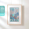 PARIS CITY OF LOVE POSTER | Limited Edition | Original Design by Alecse™ | Vintage Travel Poster Series