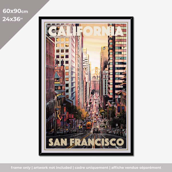 Classic Frame Black Wood 60x90cm / 24x36''