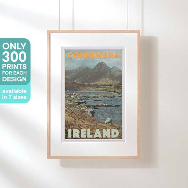 CONNEMARA IRELAND POSTER | Limited Edition | Original Design by Alecse™ | Vintage Travel Poster Series