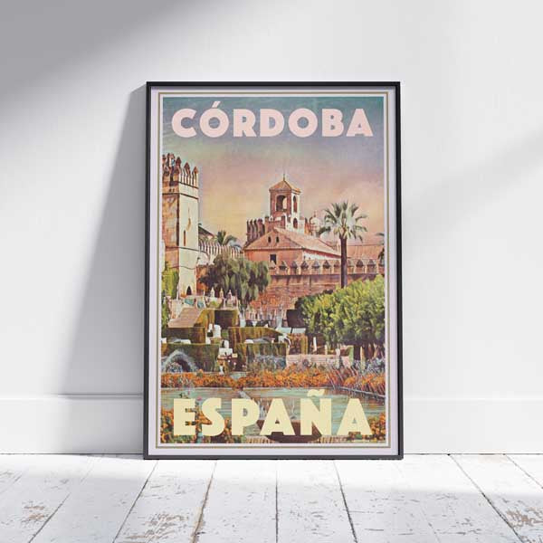 Framed CORDOBA SPAIN POSTER | Limited Edition | Original Design by Alecse™ | Vintage Travel Poster Series