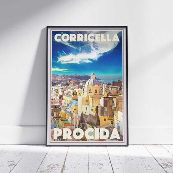 Framed Corricella poster by Alecse | Limited Edition 300ex