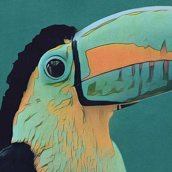 Details of the poster / Close-up view | Please note that all our Art Prints have an half tone render to mimic the old posters printing process where colors were rendered by the juxtaposition of dots of different colors and sizes | Those art prints are not photos and are not supposed to be crisp | All blurs and vintage effects are intended by the artist