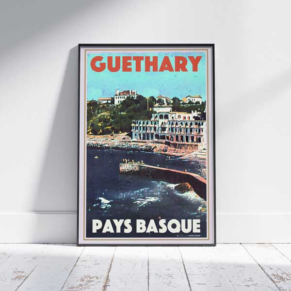 Affiche Guethary par Alecse 'Du port'