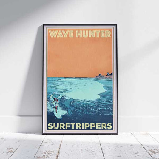 SURF POSTER WAVE HUNTER LONGBOARD