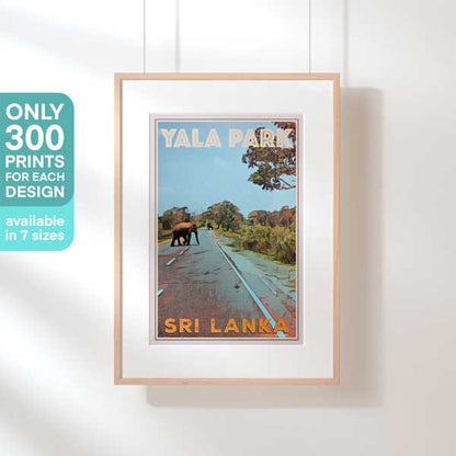 Affiche du Sri Lanka Parc Yala Éléphants
