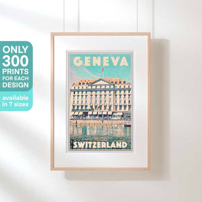 Geneva Poster 'World Peace Capital' by Alecse | Limited Edition 300ex | Swiss Travel Poster