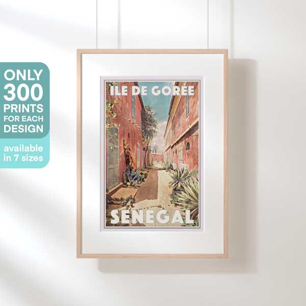 Ile de Gorée print by Alecse | Senegal Travel Poster | Limited Edition 300ex
