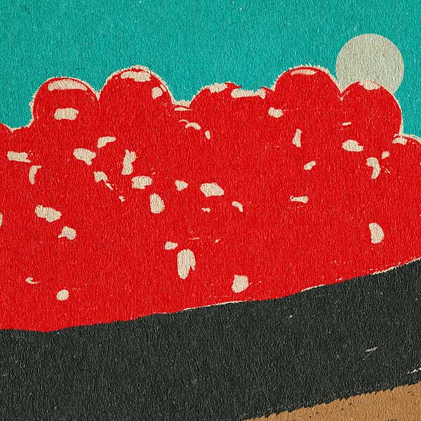 Sushi Poster Ikura Nigiri